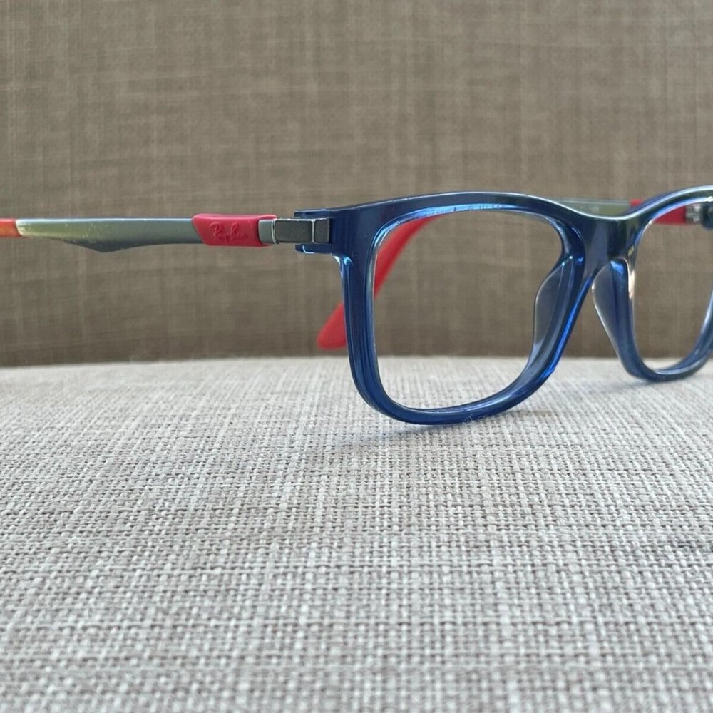 Ray-Ban Women Eyeglasses Frame Blue/Gray/Red Tone Glasses Frame 49[]16 125 - Picture 2 of 12